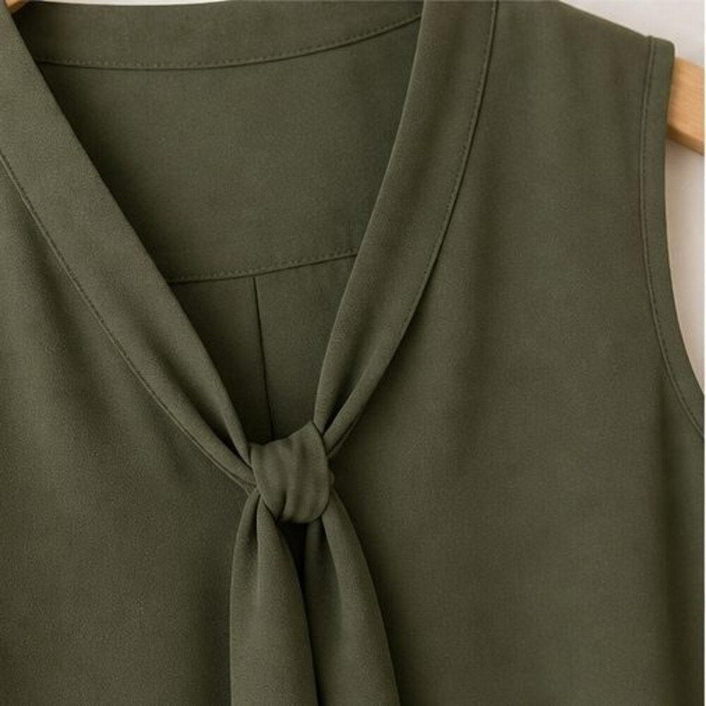 Olive Button Blouse - Picture 4 of 6